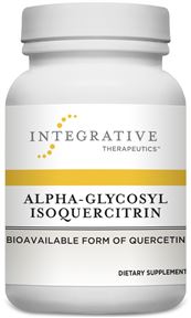 Quercetin is an important flavonoid that provides protection at the cellular level.* Alpha-Glycosyl Isoquercitrin provides all the benefits of quercetin with better absorption.*  Form:Veg Capsule  Antioxidants Gluten Free Vegan Soy Free Dairy Free Wheat Free Sugar Free