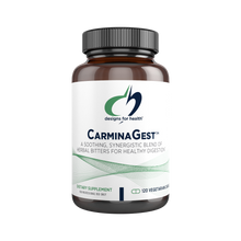 Load image into Gallery viewer, CarminaGest™ is a powerful dietary supplement that works as digestive support formula containing herbal bitters designed to optimize healthy digestion and help reduce occasional gastrointestinal discomfort after meals, such as gas, bloating, and excessive fullness.