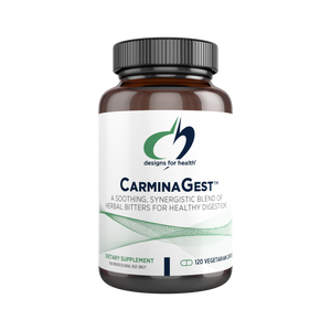 CarminaGest™ is a powerful dietary supplement that works as digestive support formula containing herbal bitters designed to optimize healthy digestion and help reduce occasional gastrointestinal discomfort after meals, such as gas, bloating, and excessive fullness.